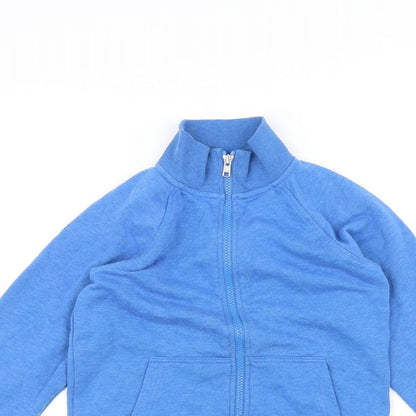 Preworn Boys Blue   Full Zip Jumper Size 7-8 Years