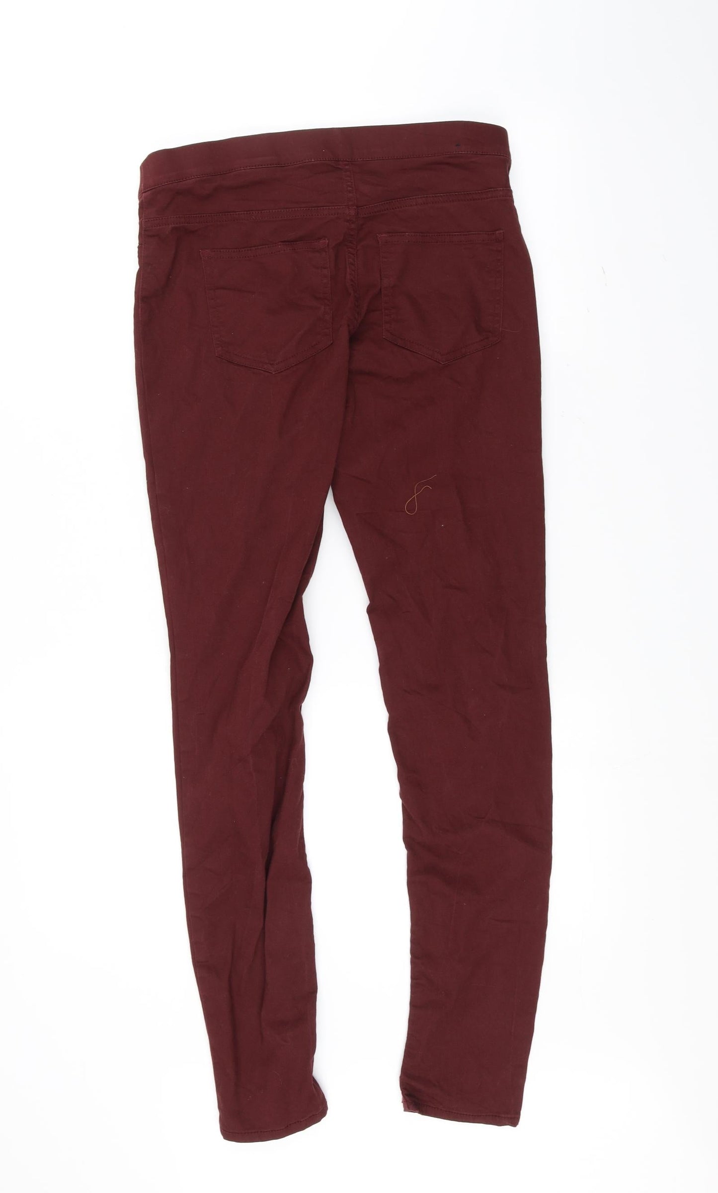 Womens UK Size 12 H&M Regular Fit Skinny Red Jeans