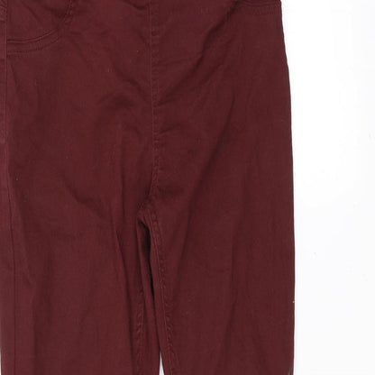 Womens UK Size 12 H&M Regular Fit Skinny Red Jeans