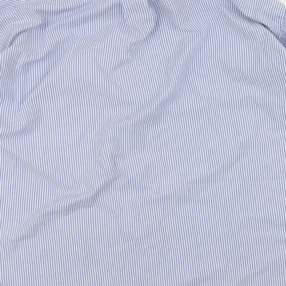 Mens UK Collar Size L meicy Smart Blue  Dress Shirt