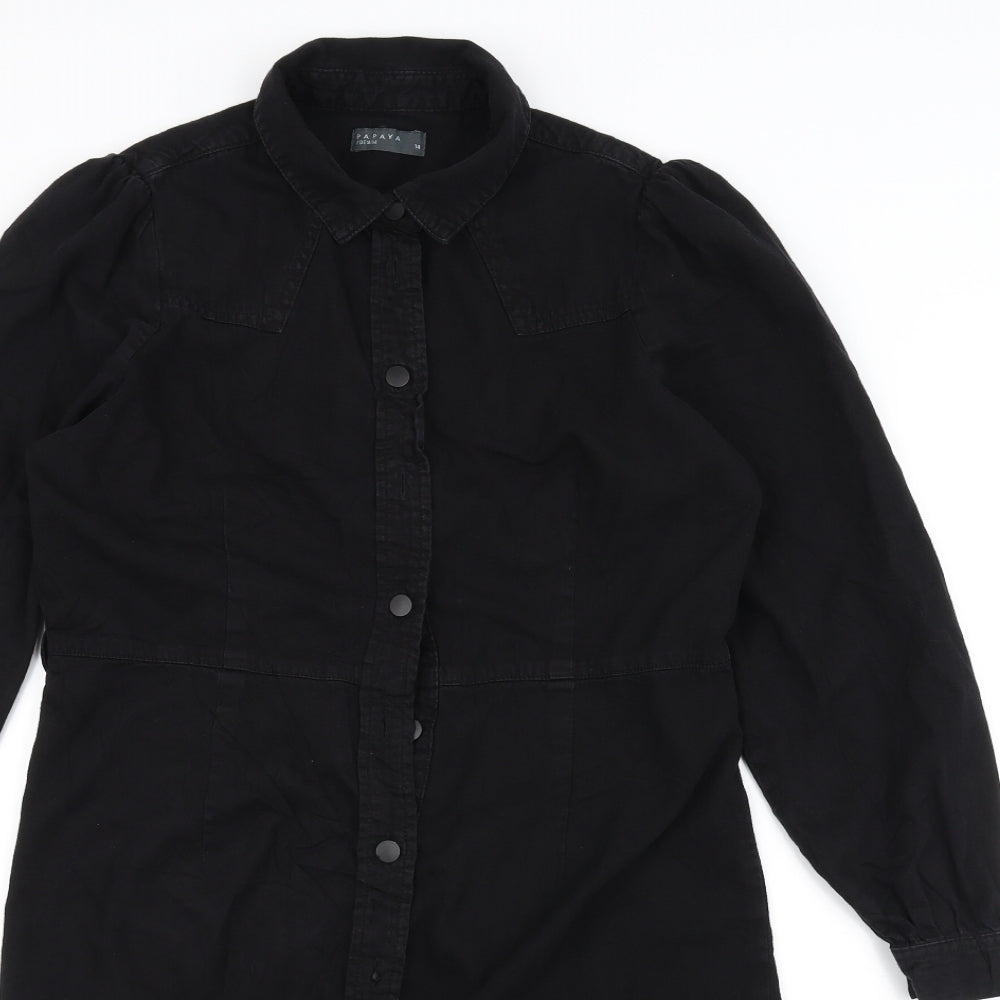 Papaya Womens Black   Jacket  Size 14