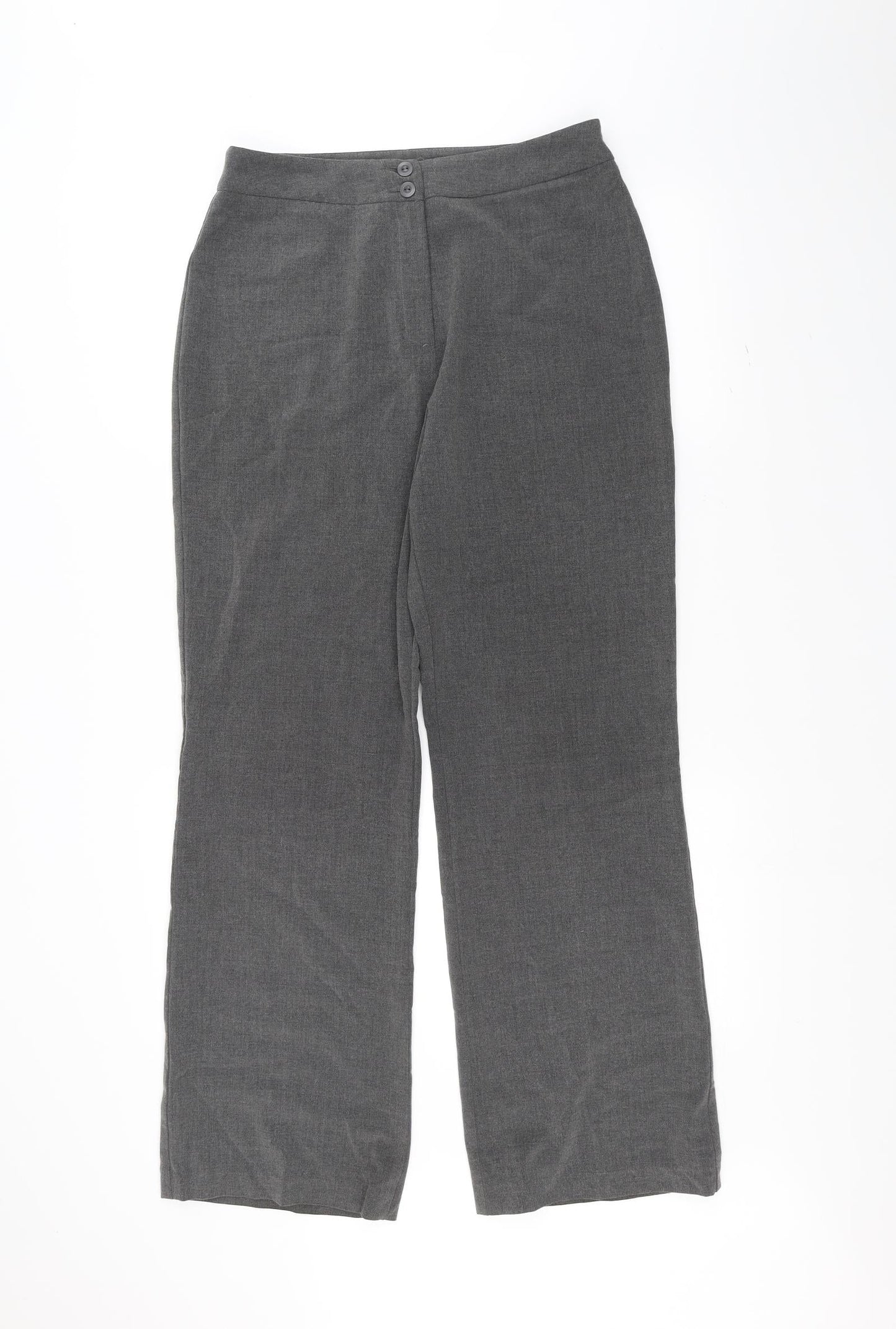 C.M.D Womens Grey   Trousers  Size 12 L29 in