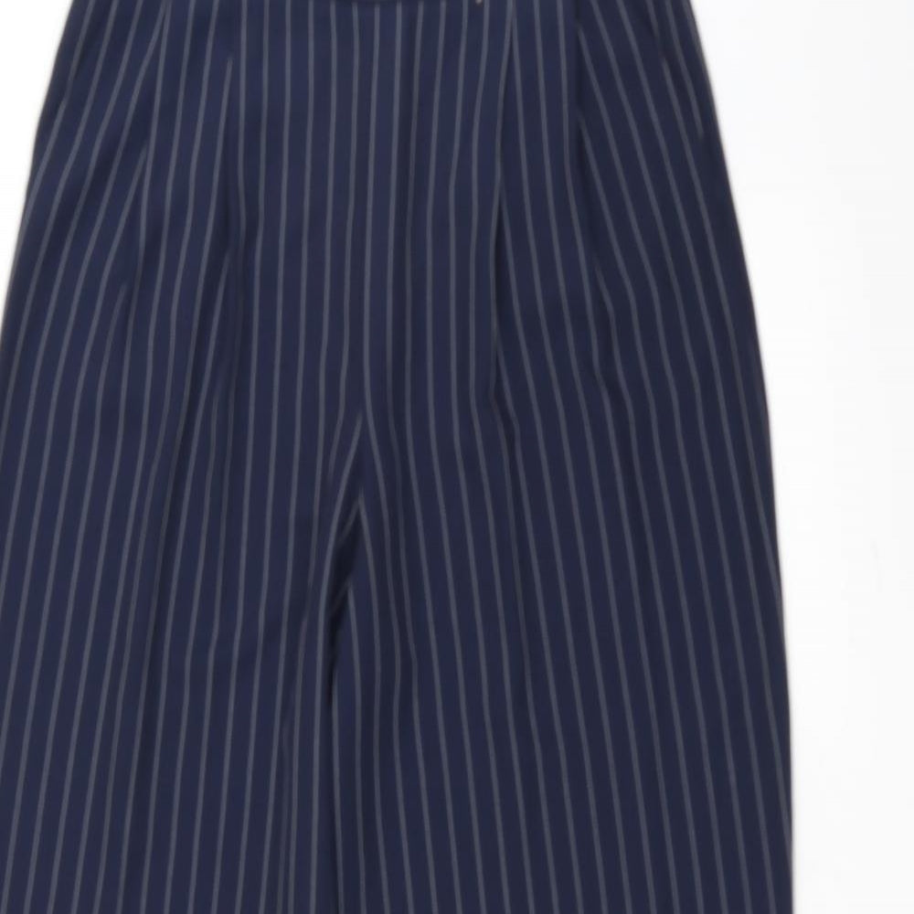 TU Womens Blue Striped  Trousers  Size 10 L30 in