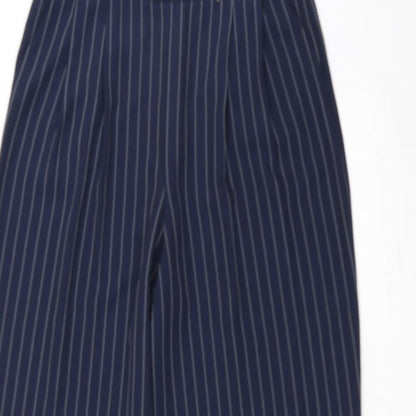 TU Womens Blue Striped  Trousers  Size 10 L30 in