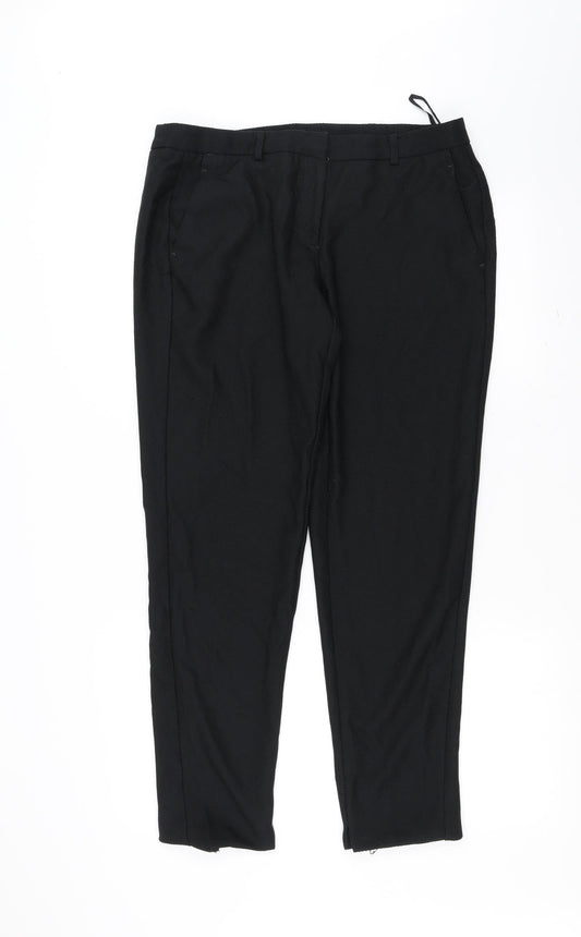 Womens UK Size 14 Dorothy Perkins Regular Fit  Black Trousers