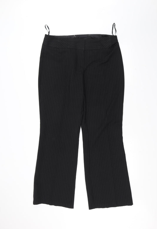 E-vie Womens Black   Trousers  Size 14 L31 in