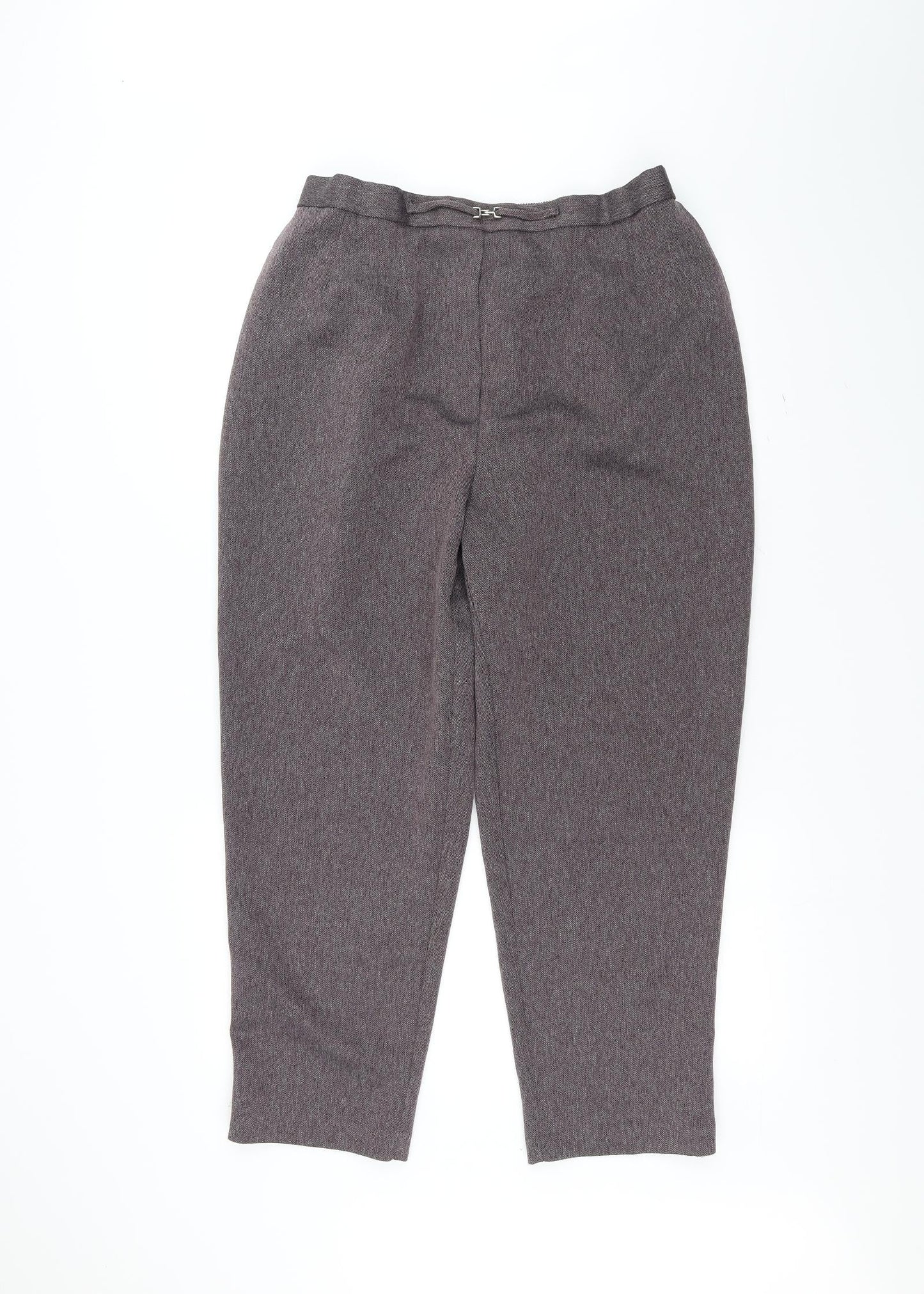 Womens UK Size 22 Preworn Regular Fit  Purple Trousers