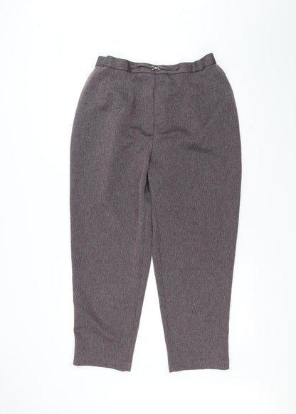 Womens UK Size 22 Preworn Regular Fit  Purple Trousers