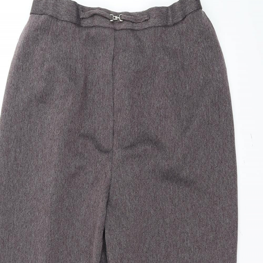 Womens UK Size 22 Preworn Regular Fit  Purple Trousers