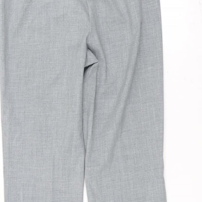 Womens UK Size 10 Marks and Spencer Regular Fit  Grey Trousers