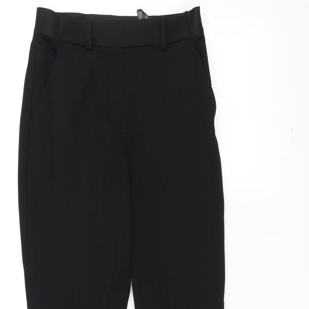 Womens UK Size 6 H&M Regular Fit  Black Trousers