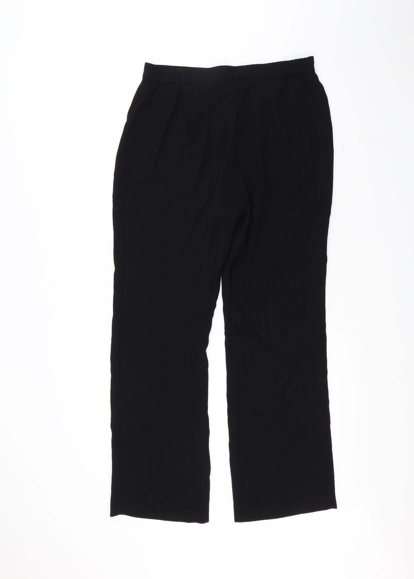 Womens UK Size 12 Marks and Spencer Regular Fit  Black Trousers