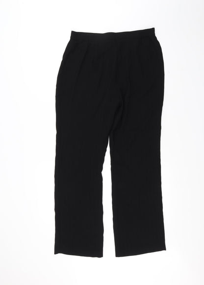 Womens UK Size 12 Marks and Spencer Regular Fit  Black Trousers