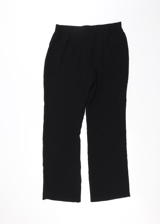 Womens UK Size 12 Marks and Spencer Regular Fit  Black Trousers