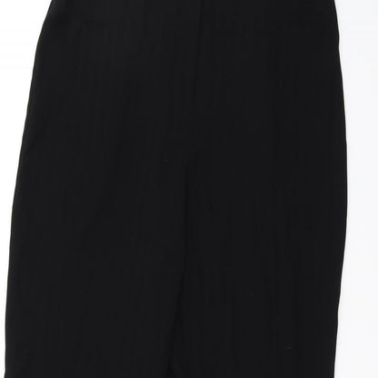 Womens UK Size 12 Marks and Spencer Regular Fit  Black Trousers