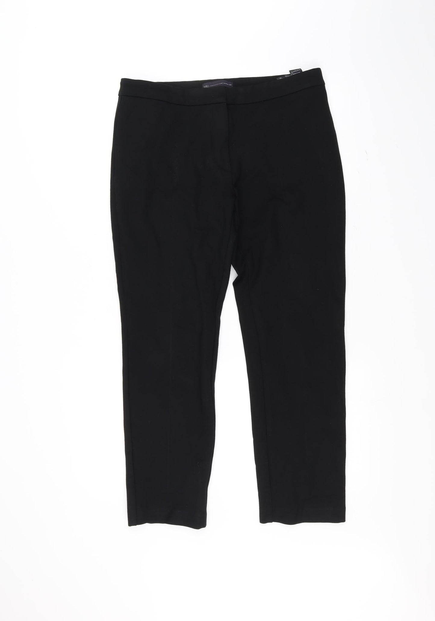 Womens UK Size 14 Marks and Spencer Regular Fit  Black Trousers