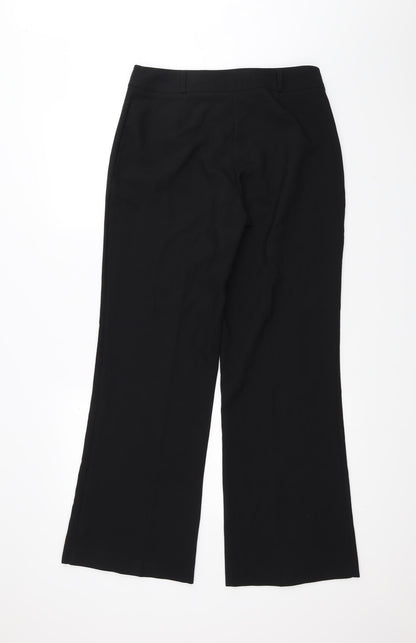 M&Co Womens Black   Trousers  Size 12 L28 in