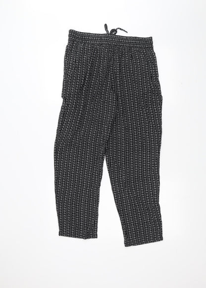 Womens UK Size 10 Marks and Spencer Regular Fit  Black Trousers