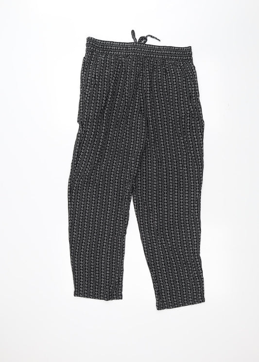 Womens UK Size 10 Marks and Spencer Regular Fit  Black Trousers