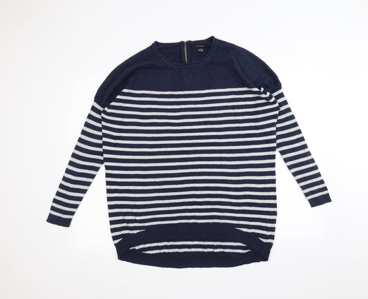 Atmosphere Womens Blue Striped  Pullover Jumper Size L