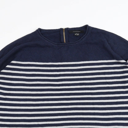 Atmosphere Womens Blue Striped  Pullover Jumper Size L