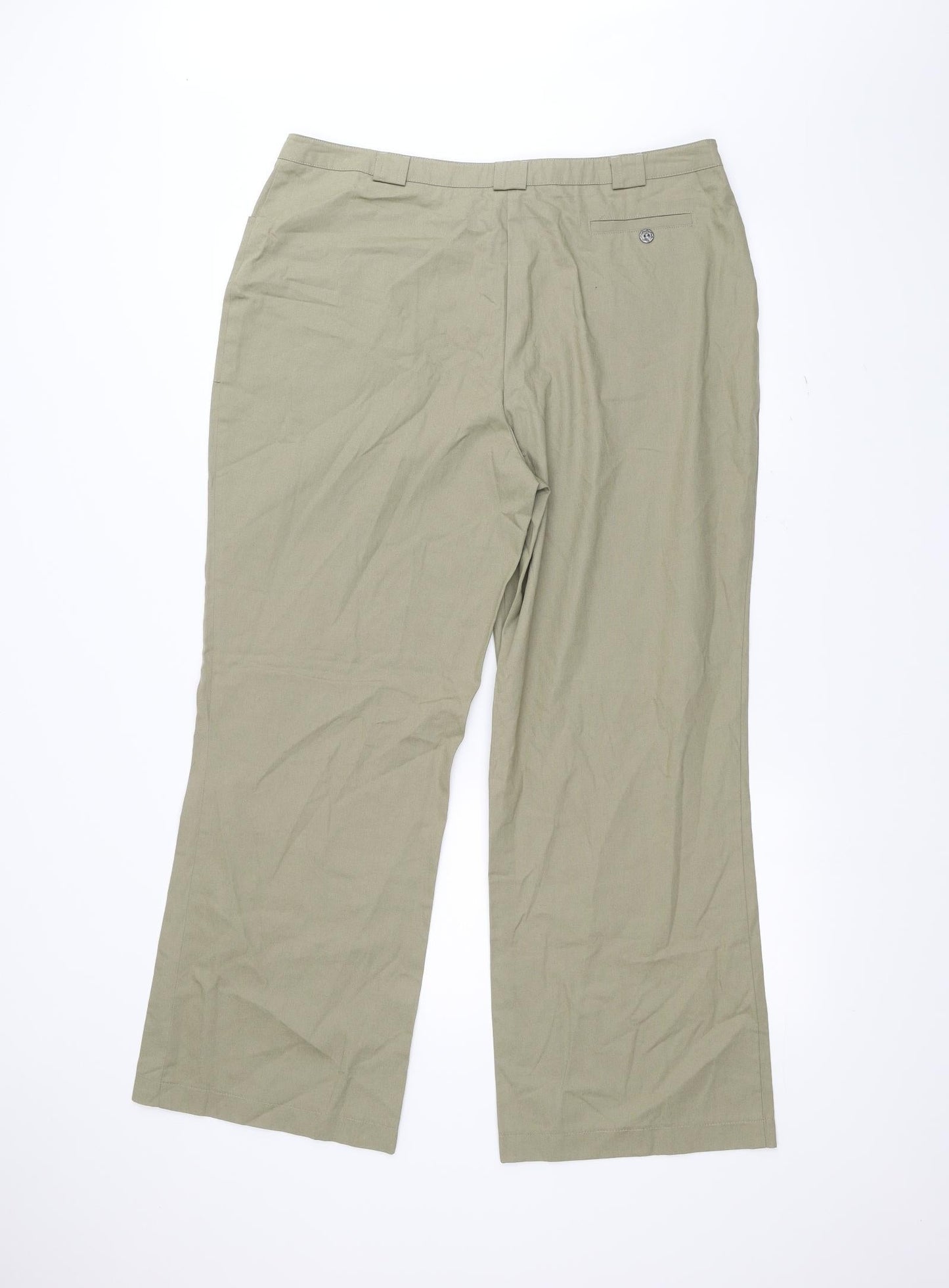 Womens UK Size 18 For Women Regular Fit  Green Trousers