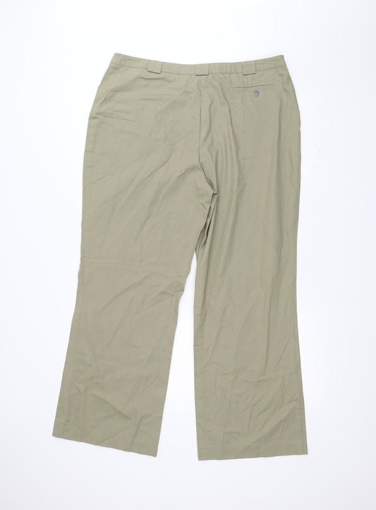 Womens UK Size 18 For Women Regular Fit  Green Trousers