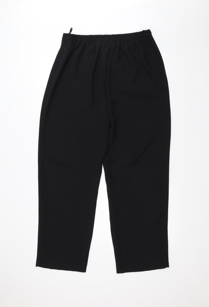 Womens UK Size 18 Bonmarché Regular Fit  Black Trousers