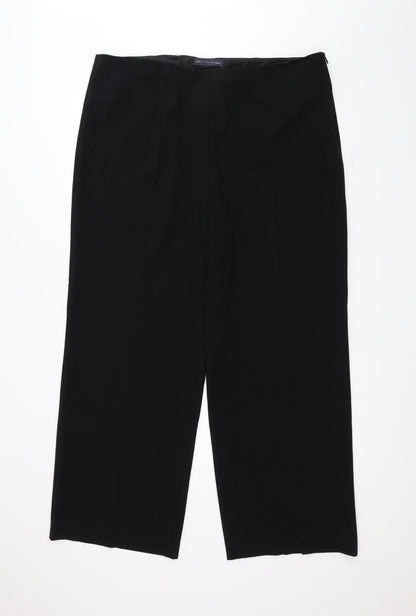 Marks and Spencer Womens Black   Trousers  Size 20 L28 in