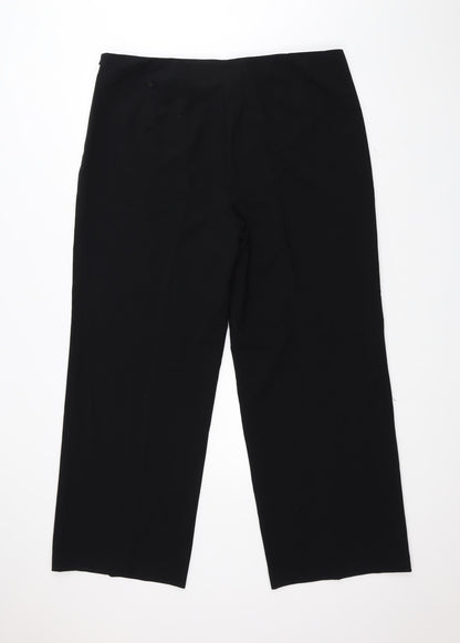Marks and Spencer Womens Black   Trousers  Size 20 L28 in