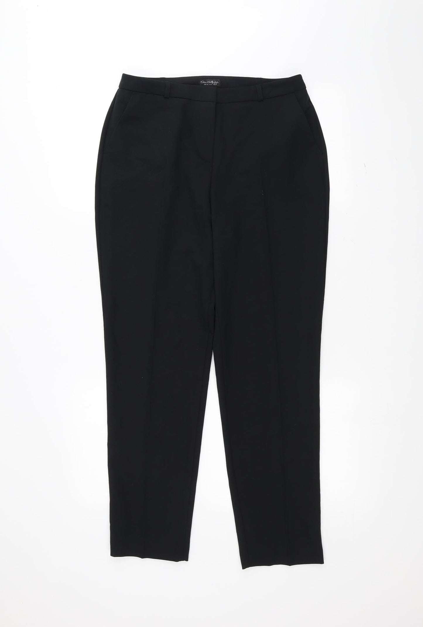 Womens UK Size 10 Miss Selfridge Regular Fit  Black Trousers