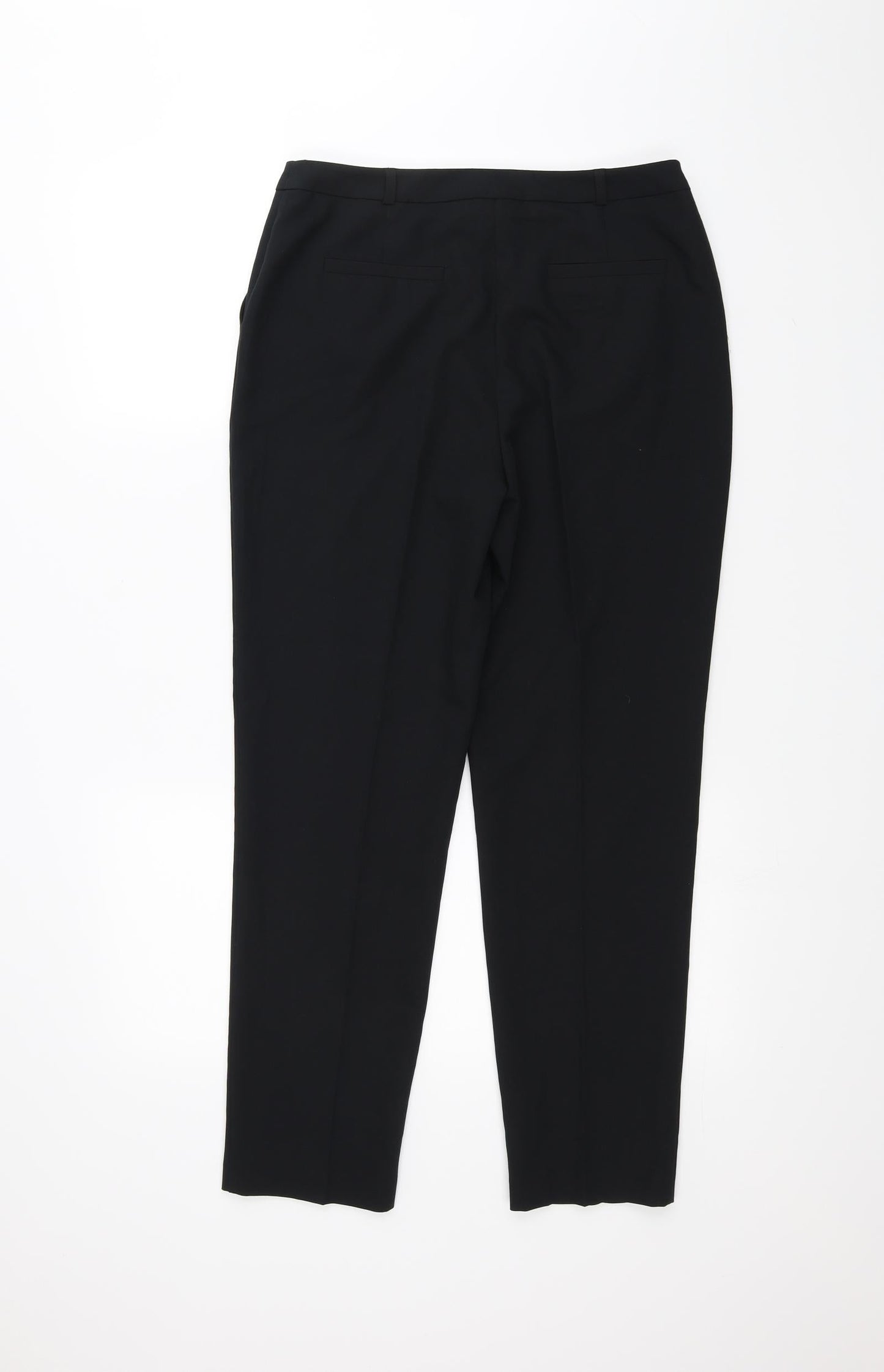 Womens UK Size 10 Miss Selfridge Regular Fit  Black Trousers