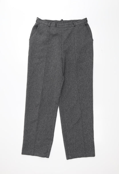 Womens UK Size 12 Marks and Spencer Regular Fit  Grey Trousers