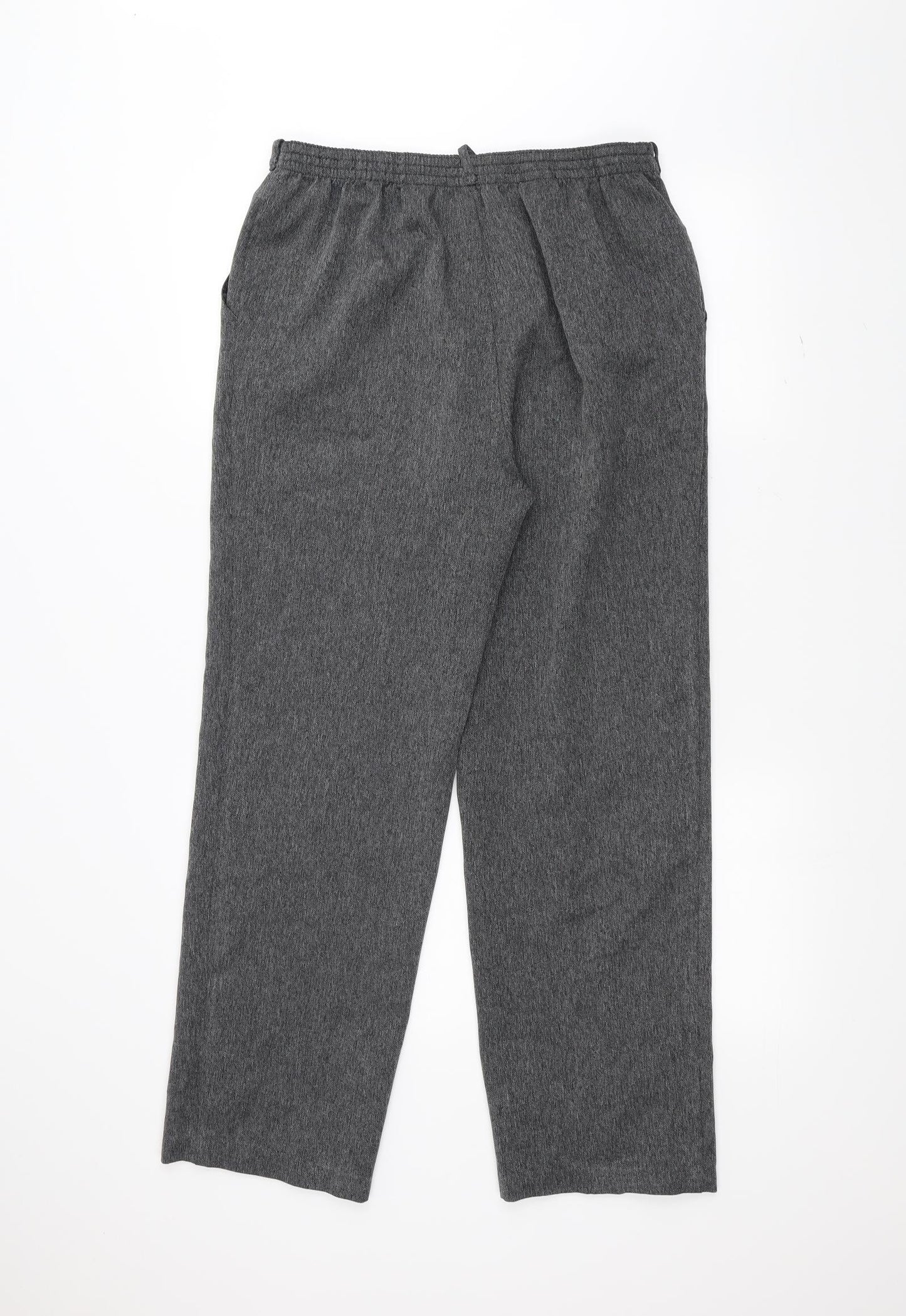Womens UK Size 12 Marks and Spencer Regular Fit  Grey Trousers