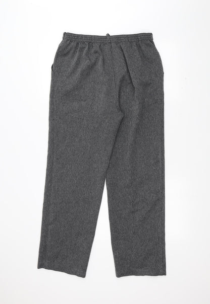 Womens UK Size 12 Marks and Spencer Regular Fit  Grey Trousers