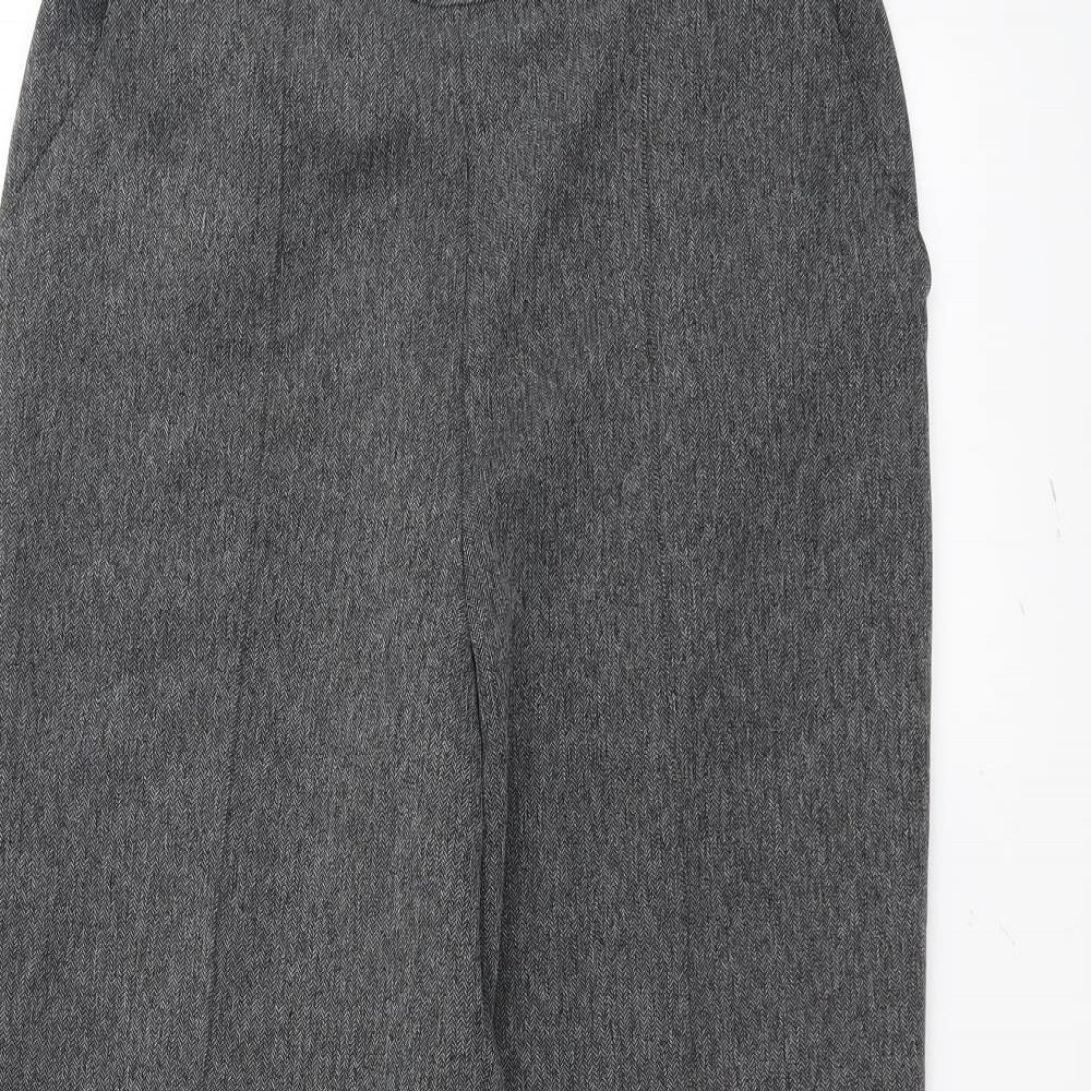 Womens UK Size 12 Marks and Spencer Regular Fit  Grey Trousers