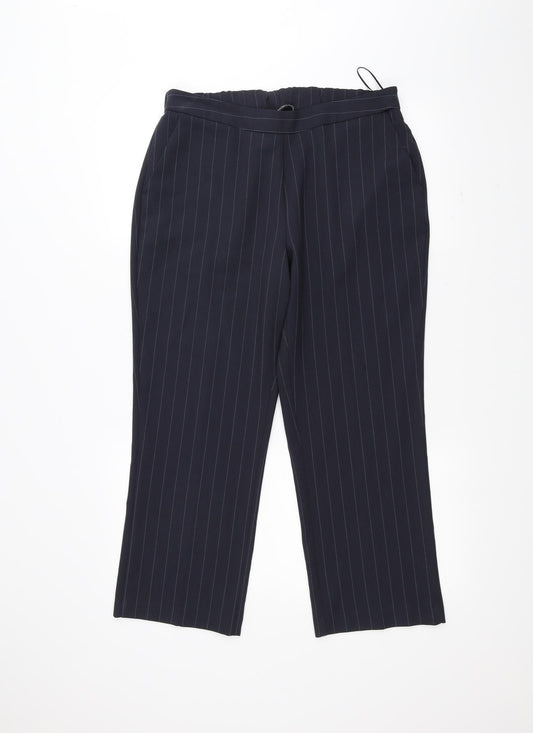 Womens UK Size 12 Bonmarché Regular Fit  Blue Trousers