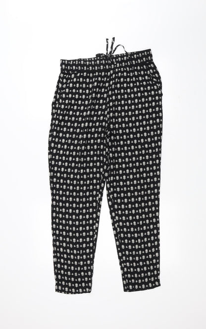 Womens UK Size 10 Marks and Spencer Regular Fit  Black Trousers