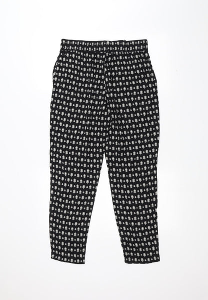 Womens UK Size 10 Marks and Spencer Regular Fit  Black Trousers