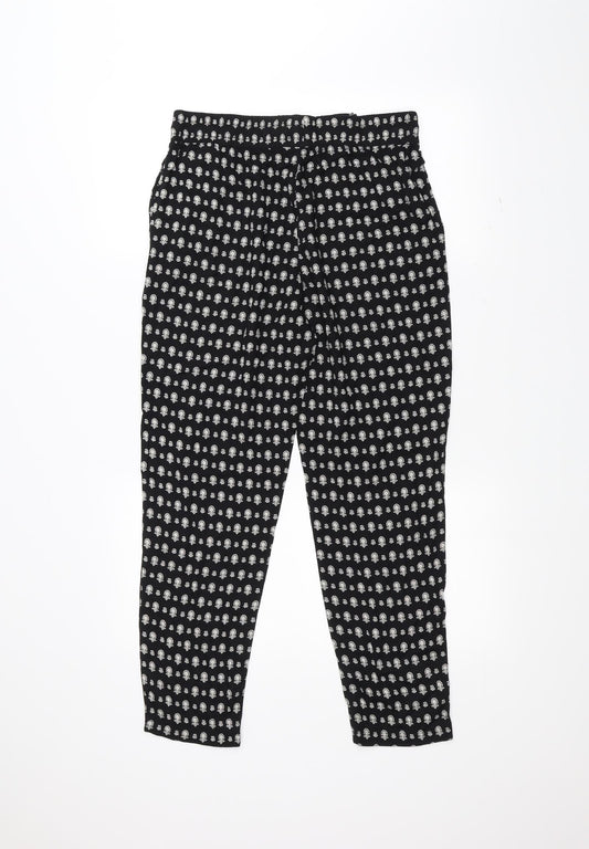 Womens UK Size 10 Marks and Spencer Regular Fit  Black Trousers