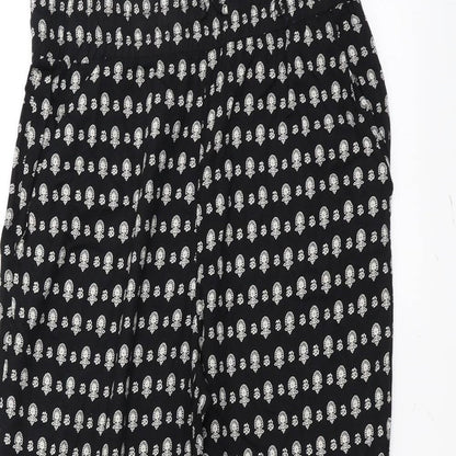 Womens UK Size 10 Marks and Spencer Regular Fit  Black Trousers