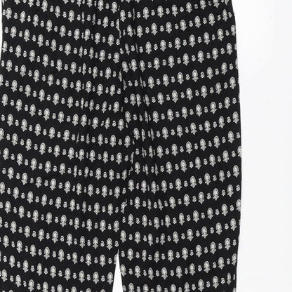 Womens UK Size 10 Marks and Spencer Regular Fit  Black Trousers