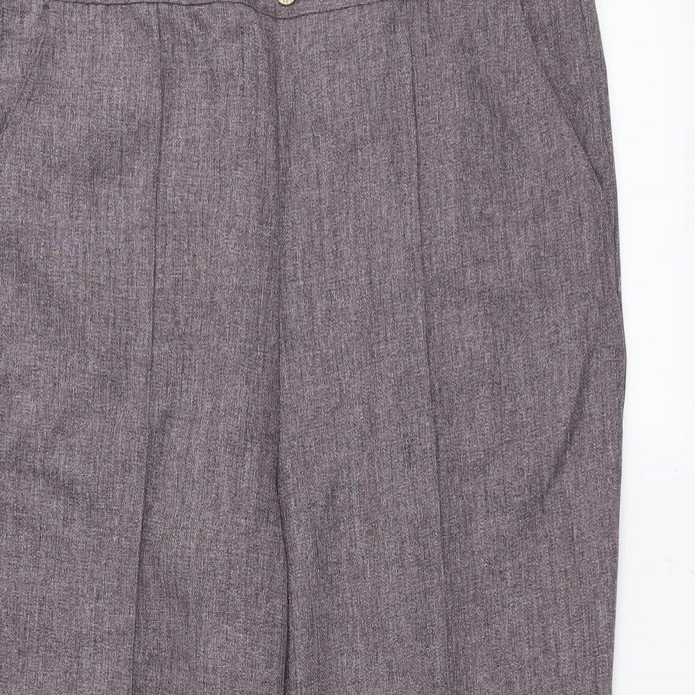 Womens UK Size 16 Damart Regular Fit  Purple Trousers