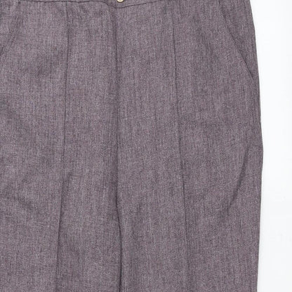Womens UK Size 16 Damart Regular Fit  Purple Trousers