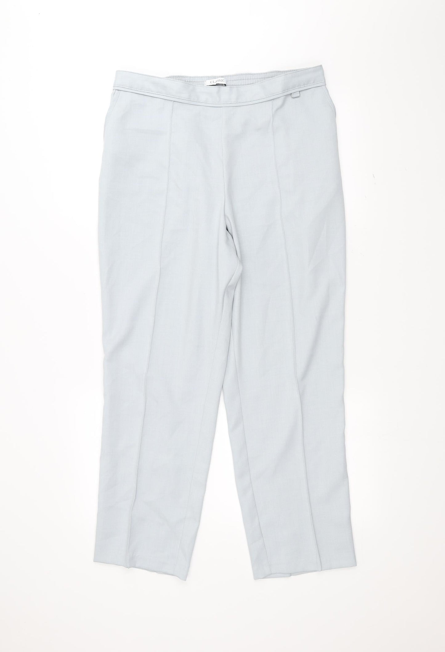 Womens UK Size 14 Marks and Spencer Regular Fit  Blue Trousers