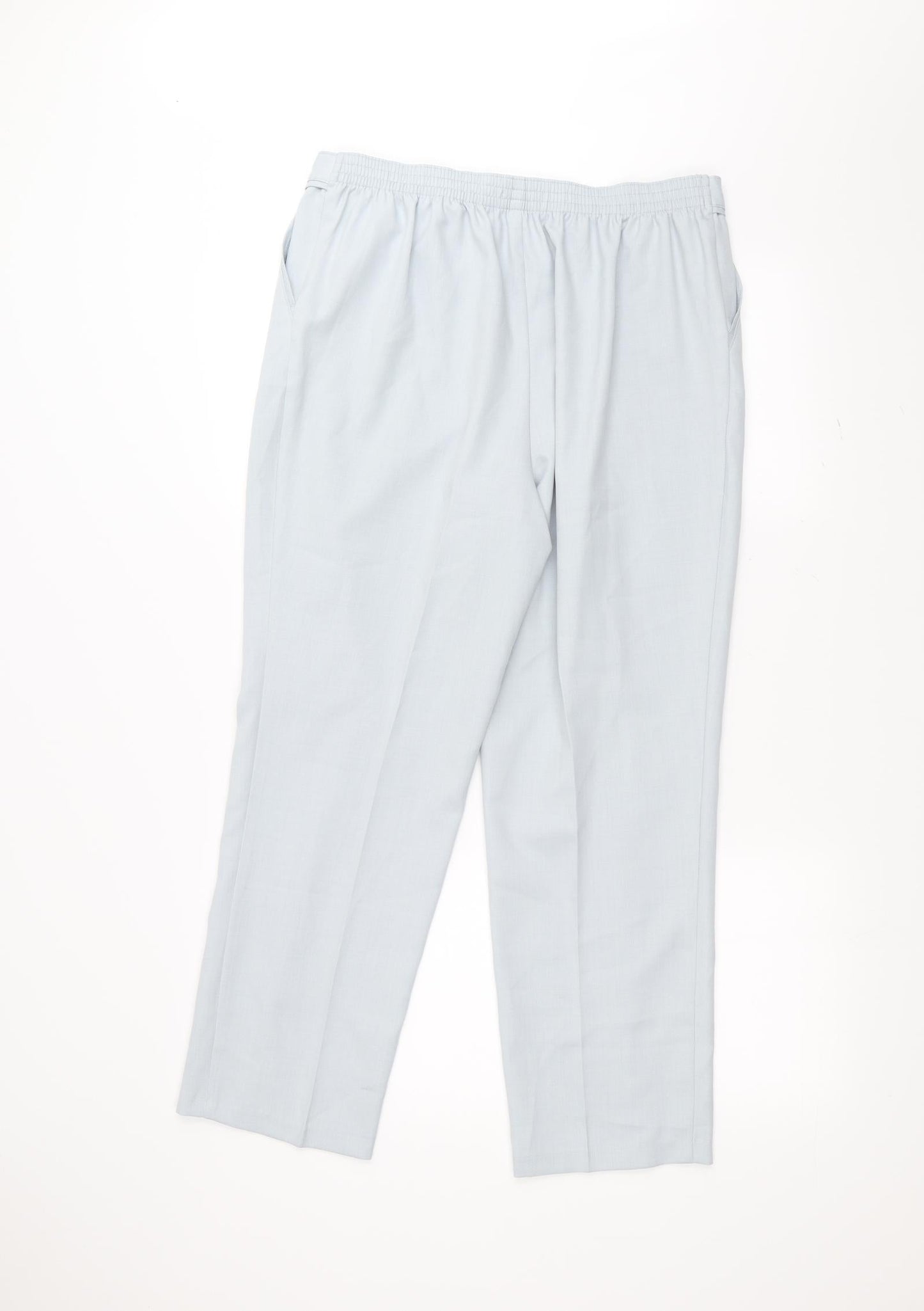 Womens UK Size 14 Marks and Spencer Regular Fit  Blue Trousers