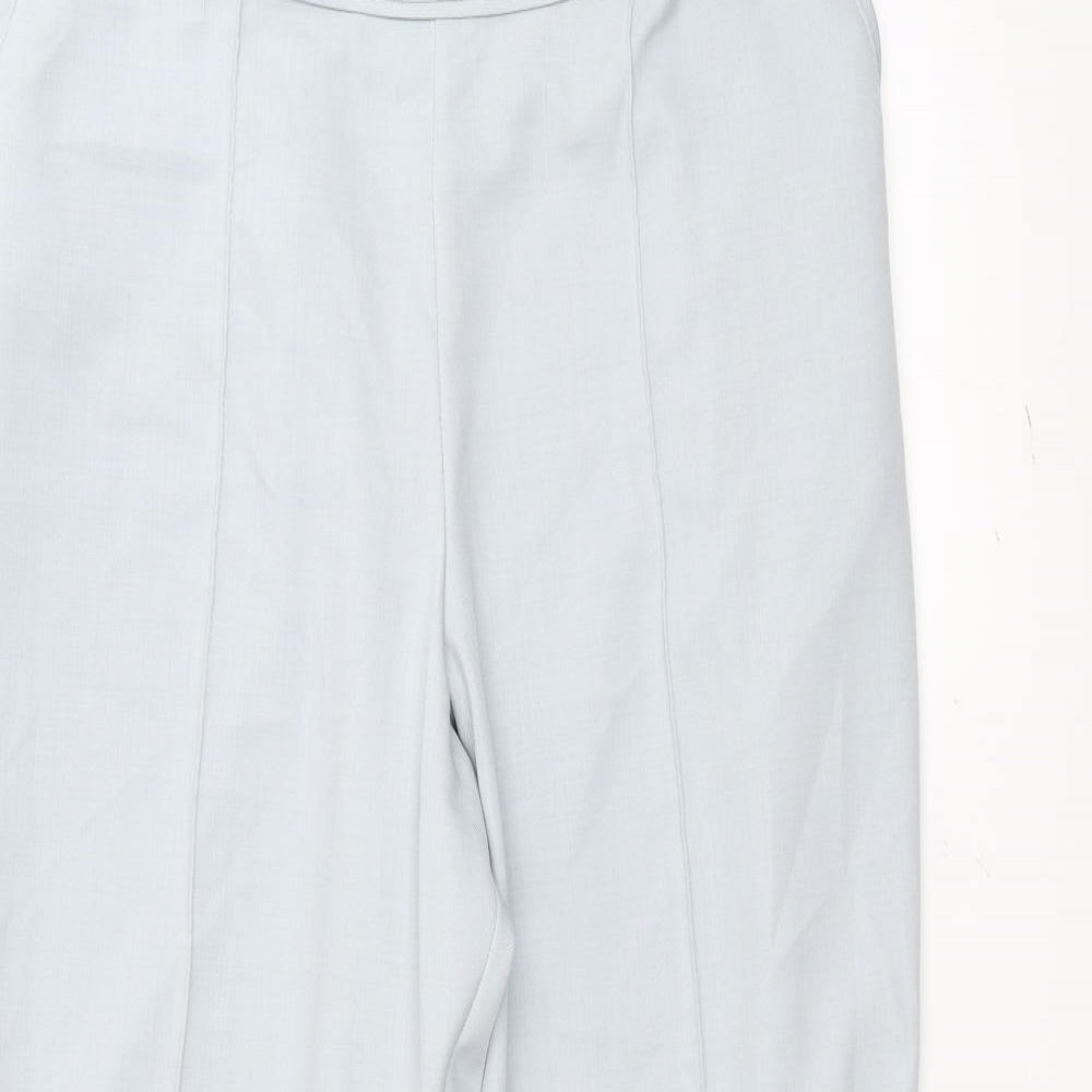 Womens UK Size 14 Marks and Spencer Regular Fit  Blue Trousers
