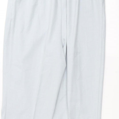 Womens UK Size 14 Marks and Spencer Regular Fit  Blue Trousers