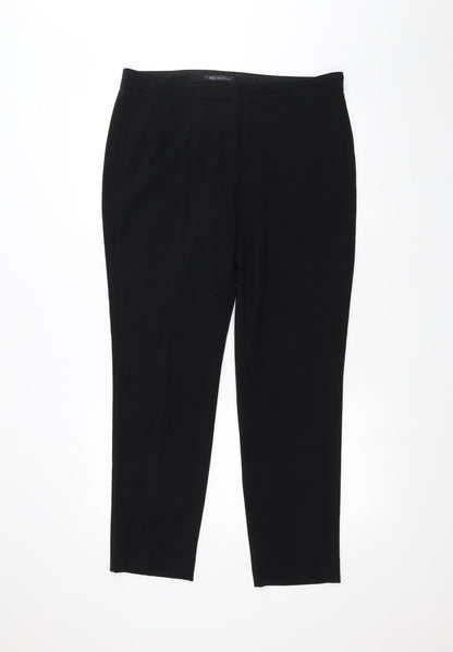 Womens UK Size 14 Marks and Spencer Regular Fit  Black Trousers