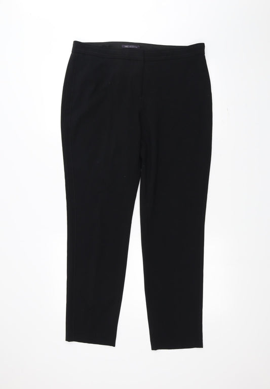 Womens UK Size 14 Marks and Spencer Regular Fit  Black Trousers